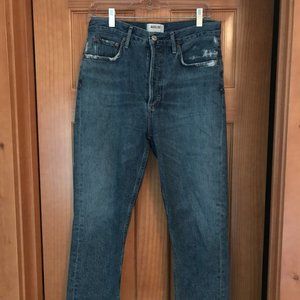 AGOLDE Riley High Rise Straight Denim - Size 28